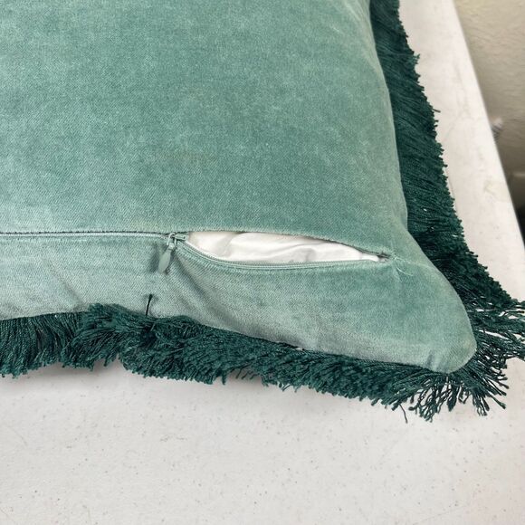 William Morris London Home Duck Fill Pillow Linen Peacock Fring Williams Sonoma - Picture 3 of 7